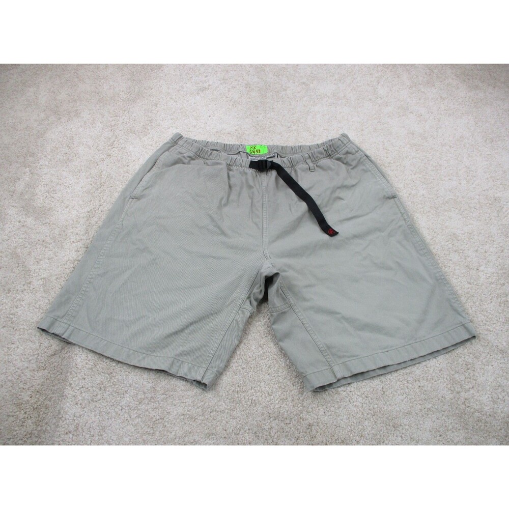 Gramicci Shorts Mens XL Gray Belted Cotton Climbing Original Freedom Distressed